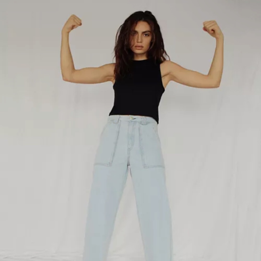 Rag & bone knit rib crop top